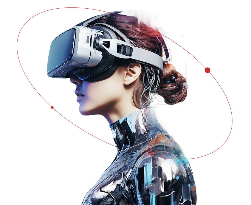 Student with VR headset – tech-driven learning